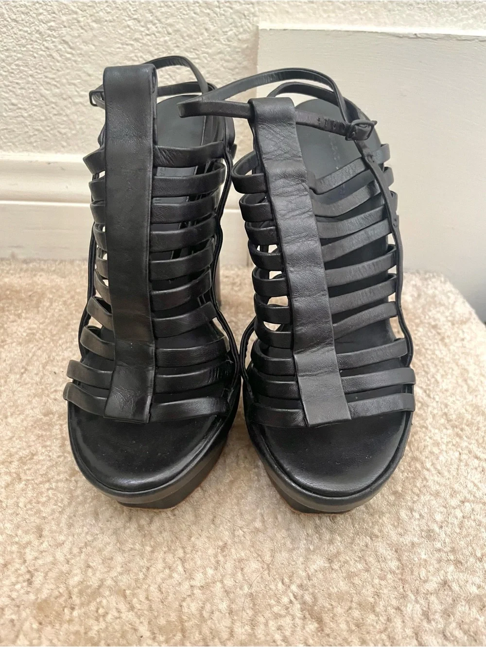 Balenciaga Black Platform High Heels
